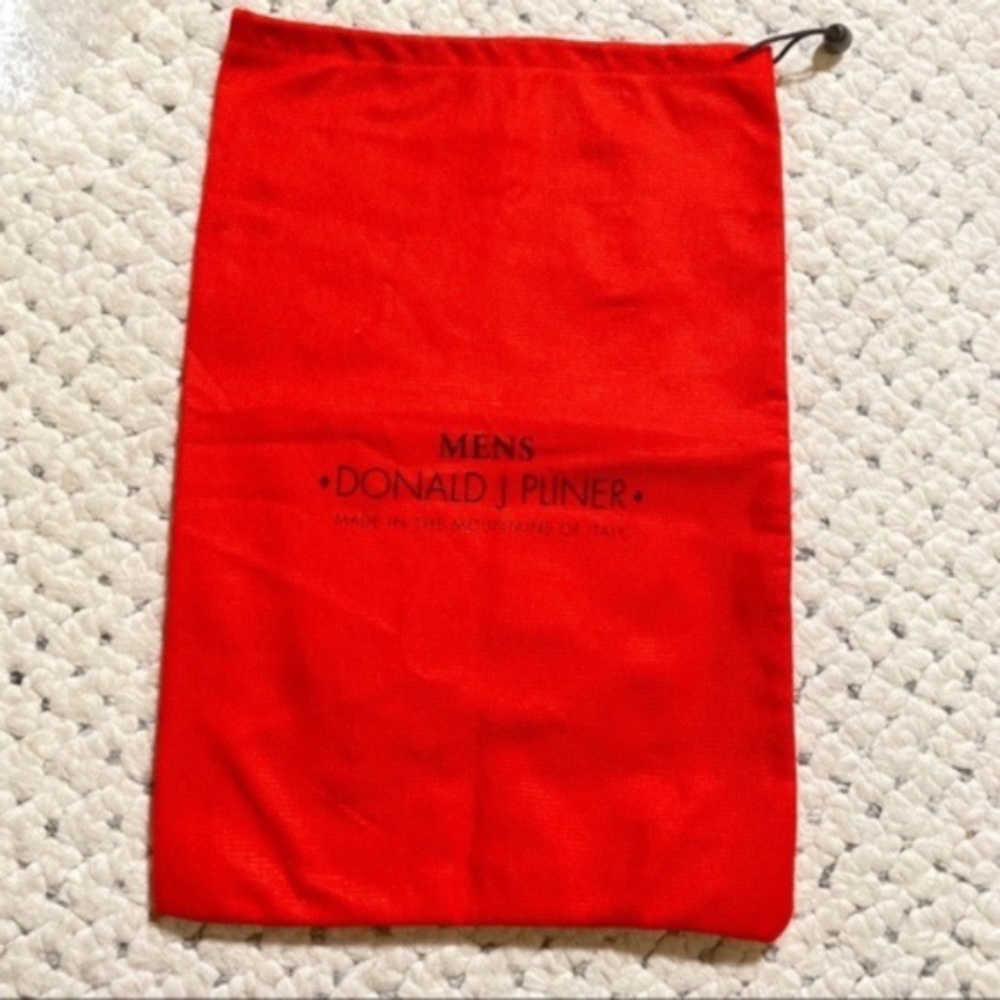DONALD PLINER Mens Leather Loafers Shoes Dust Bag - Picture 1 of 4
